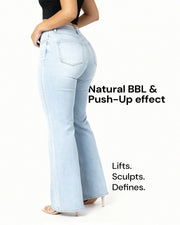 BBL Wide Leg Jeans Mid Rise
